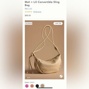 Mali + Lili Convertible Sling Bag 👝